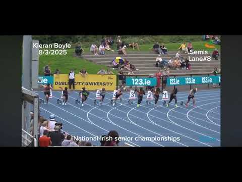 National Irish Senior Championships 100m Aug 2025