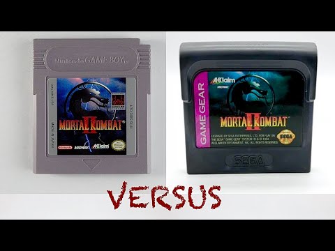 Mortal Kombat 2 Gameboy VS Game Gear! Both great games!