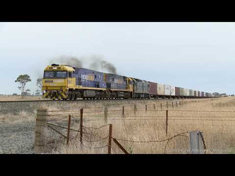 6MP4 TOLL / Pacific National Container Train - PoathTV Australian Railways