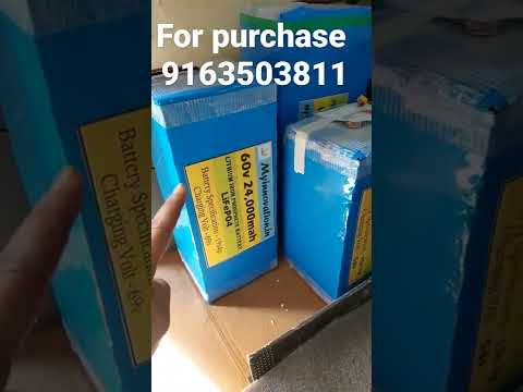 60v 24ah, 48v 30Ah, 3 year warranty, 6 Year Life Lithium Battery