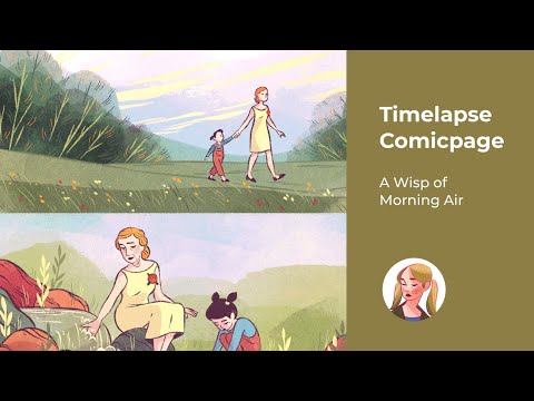 A Wisp of Morning Air / Timelapse of a Comic Spread