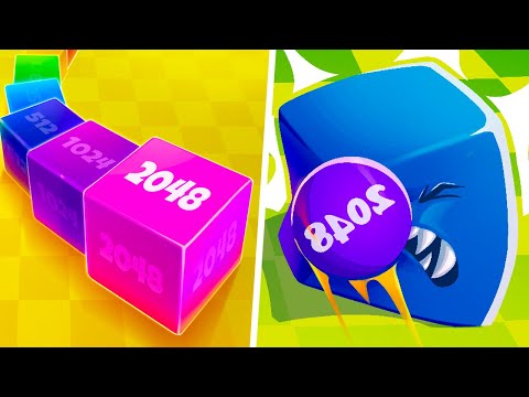 Cube Arena 2048 vs Ball Master Shooter  - 123456789 Max Level Gameplay