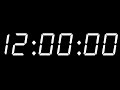 12 HOURS - TIMER AND ALARM - 1080p - DARK SCREEN - COUNTDOWN