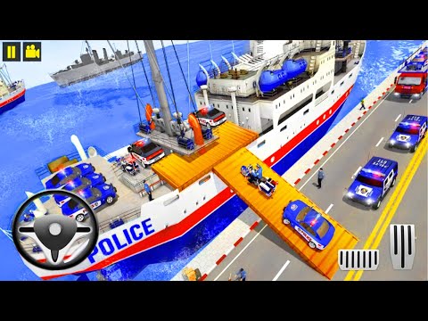 City Car Transport Truck Games - Police Car Transporter Truck Police Transport Game