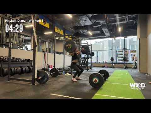 Wodapalloza Q 2025-2026 workout 5 rx/elite Pinchuk Diana 