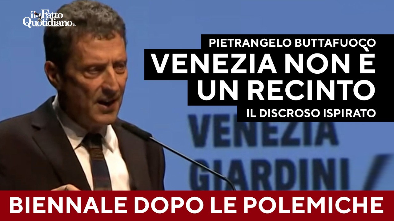 Discorso ispirato di Buttafuoco: “La Biennale è libertà, non propaganda. Venezia non è un recinto”