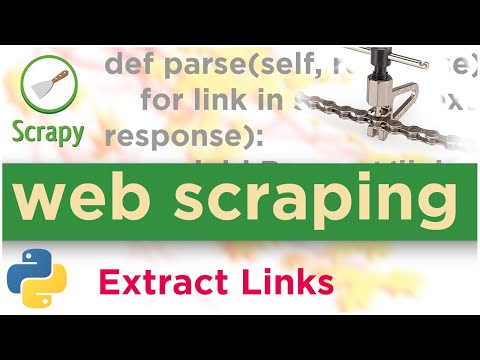 Extract Links | how to scrape website urls | Python + Scrapy Link Extractors