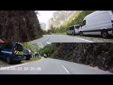 Coming off the Col de la Lombarde