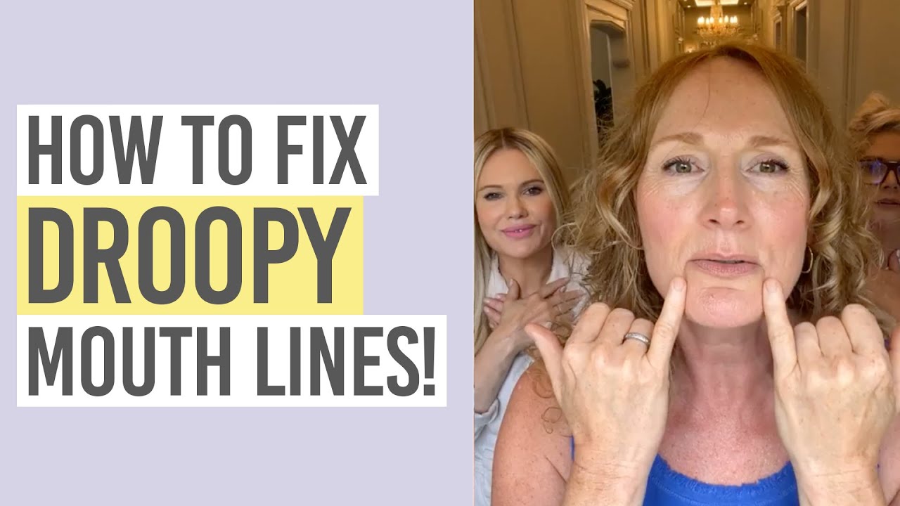 HOW TO FIX DROOPY MOUTH LINES | MARIONETTE LINE EXERCISES! 🏋️‍♀️