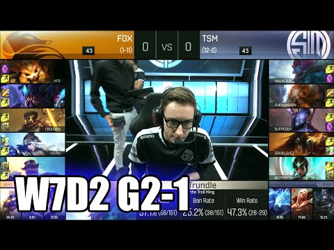 Echo Fox vs TSM | Game 1 S6 NA LCS Summer 2016 Week 7 Day 2 | FOX vs TSM G1 W7D2 1080p
