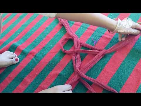 how to make knot of paranda (ਪਰਾਂਦੇ ਦੀ ਗੰਢ)