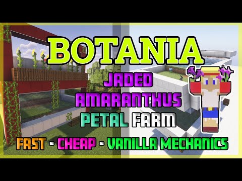 Minecraft 🌱 Botania 🌷 Jaded Amaranthus Petal Farm 👞 Step-by-Step