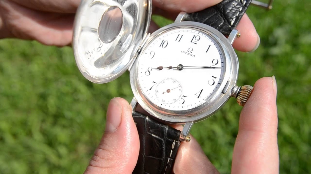 Omega pocket watch conversion to wristwatch video