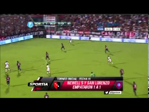 Newell's 1 - San Lorenzo 1 | Apertura 2013, Fecha 15 - Resumen TyC