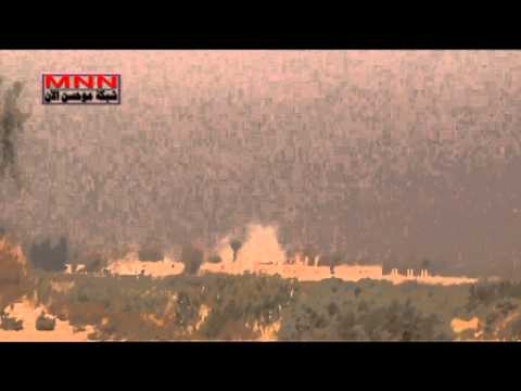 استهداف معاقل النظام في قرية الجفرة بالهاون من قبل لواء الصاعقة في ريف دير الزور