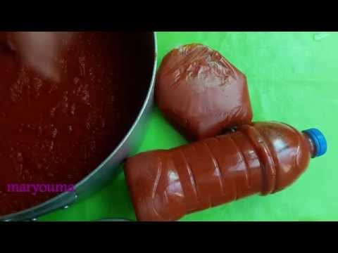 طريقة صنع الطماطم و تخزينها بالمجمد