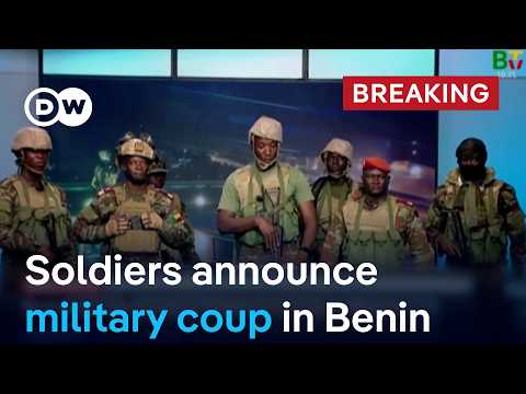 Soldiers appear on Benin state television announcing apparent military coup | DW News