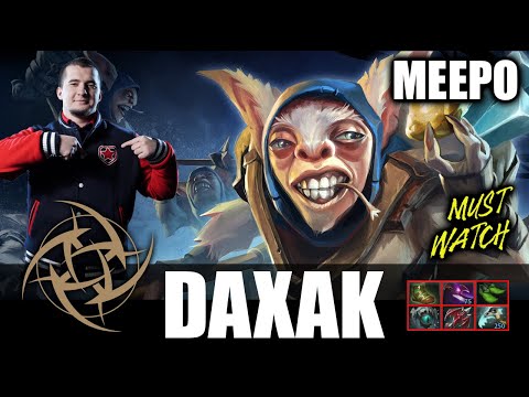 Daxak - MEEPO MID - 7.28 - 10000 MMR - Must Watch - Dota 2 Pro Games - Full Gameplay