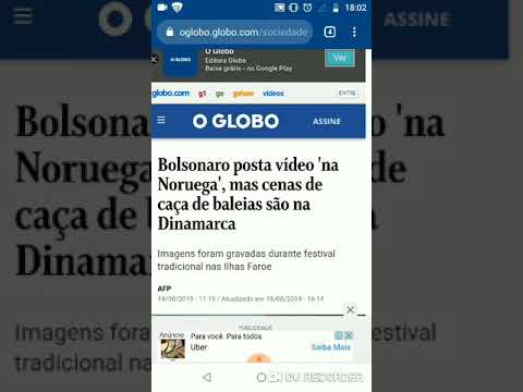 O Globo: Bolsonaro e as baleias da Noruega: eles realmente caçam baleias [Fake News]