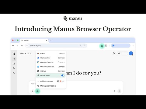 AI Automation with Manus Browser Operator | 2D Animation | Explainer | Manus.ai