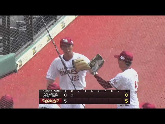【ファーム】イーグルス・釜元豪 レフトへの大きな当たりを背走キャッチでアウトにするファインプレー!! 2022年9月17日 東北楽天ゴールデンイーグルス 対 千葉ロッテマリーンズ