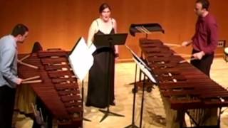 8. "Just One World" by John Thrower:  Voice and Marimba duo