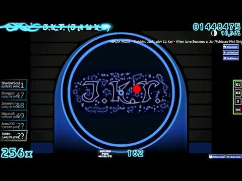 Osu! Liz Kay - When Love Becomes a Lie (Nightcore Mix) [Intense Love]