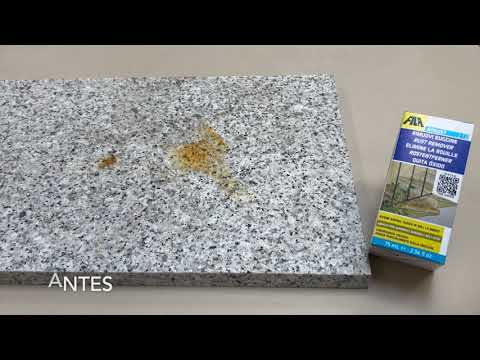 Cómo eliminar manchas de óxido en granito