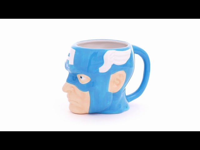 Vídeo relacionado con Stor8412497901876Micro Taza, 350 ml Capacidad, Icono Del Capitán América