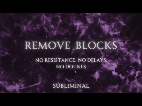 Remove Blocks • No resistance, no delays, no doubts