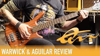Video thumbnail for Warwick Corvette Standard Bass &  Aguilar SL 112 Cab | Review by Quest Music Store