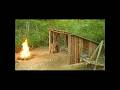 Man Builds a Trappers Cabin From Scratch in The Woods