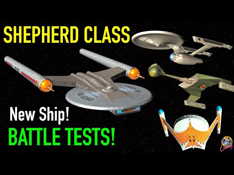 NEW SHIP - The  Shepherd Class VS K'Tinga Class / Enterprise Refit / Bird of Prey - Star Trek Starsh