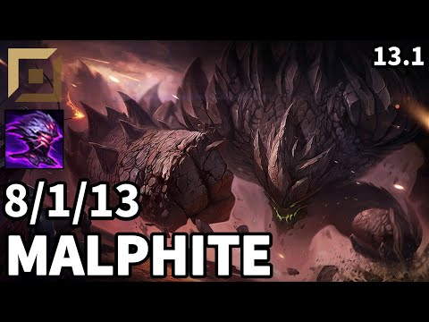 Malphite Top vs Gangplank - EUW Master | Patch 13.1