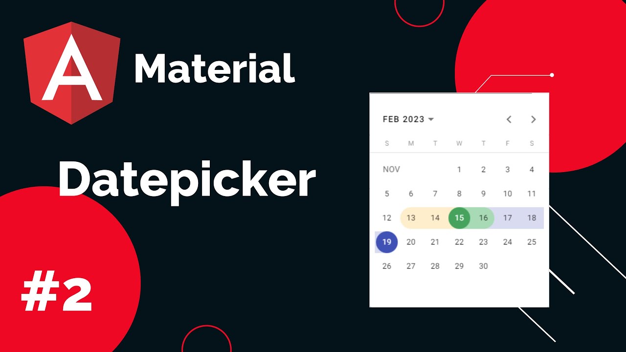 31 | Angular material Date picker  |  Angular Tutorial |  Bangla