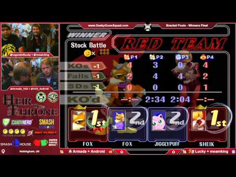 Heir2 - [A]rmada + Android Vs. SB | Lucky + meamking - Bracket Pools - Winners Final - Melee Doubles