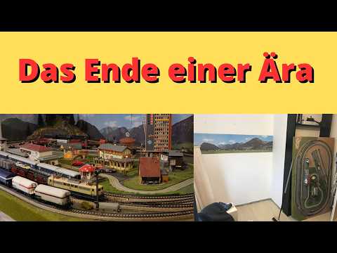 Conclusion regarding the small Märklin railway: dismantled, moved, and the chaos remains.