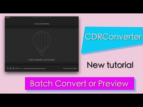 Convert CorelDRAW files to PDF and SVG automatically