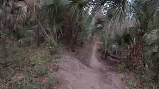 preview picture of video 'Red Panther MTB Trail at Chuck Lennon in Deleon Springs Florida'