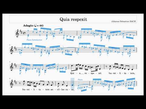 Quia Respexit (Bach) | Soprano | Trinity Grade 7 | Group A(i) | 44 bpm | Sing-Along