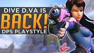 Overwatch: DESTROY with D.Va 2.0! - DPS Tank Playstyle!