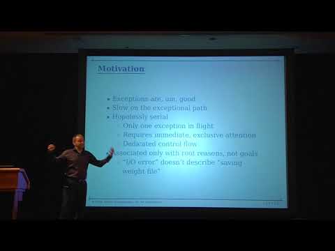 C++ and Beyond 2012: Andrei Alexandrescu - Systematic Error Handling in C++