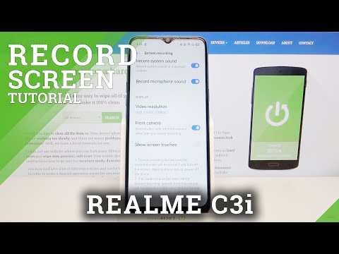How to Enable Font Camera in Screen Recorder on REALME C3i – Screen Recorder Settings