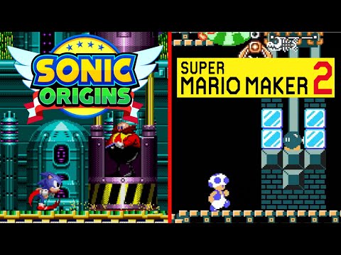 Sonic Origins All Bosses RECREATED in Super Mario Maker 2