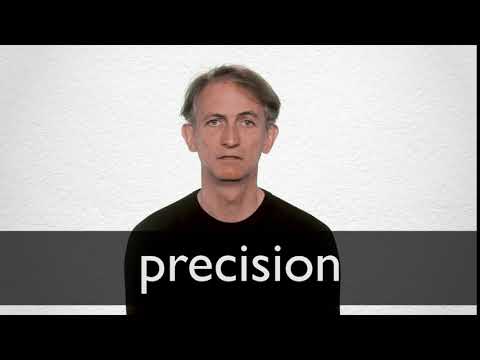 Part of a video titled How to pronounce PRECISION in British English - YouTube