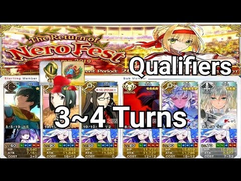 [FGO NA] The Return of Nero Fest Autumn 2019: Qualifiers 3-4 Turns Lottery Farming (5 drop CE/+6)