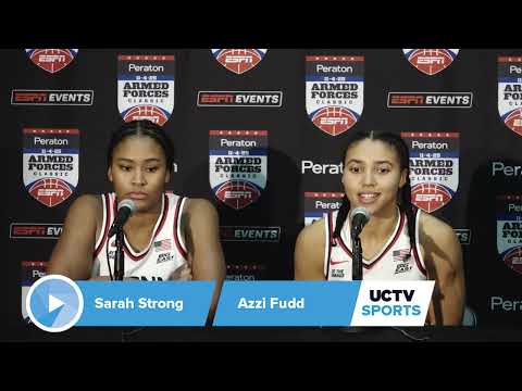 UConn Women's Basketball Louisville Post Game Press Conference: Sarah Strong and Azzi Fudd