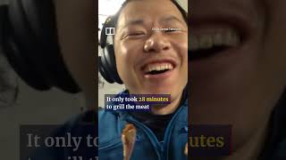 Chinese astronauts barbecue in space