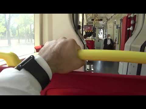 Journey on Tram service U2Z Siemens ULF from Borse to Opera Karlplatz.MP4