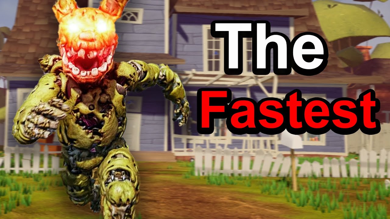 Springtrap Just Became the FASTEST Animatronic in Hello Neighbor!